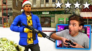 In GTA 5... I ROB a BANK to get to Santa's Christmas Parade! (Mods) #GTA5Mods