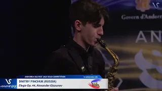 ANDORRA SAX FEST 2023: Dmitry Pinchuk (Russia) plays Elegie Op. 44, Alexander Glazunov