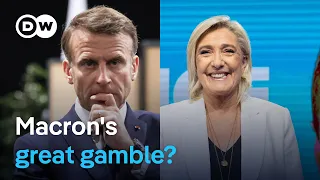 France's Macron calls snap parliamentary election after Le Pen's far-right wins EU vote | DW News