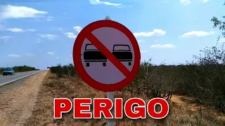 Perigo na BR-116 no sertão da Bahia