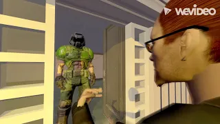 Postal Dude asks Doomguy to sign his petition