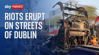 Dublin riots: Dozens arrested during violent protests following stabbing incident