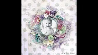 Smile: A layout for  2Crafty Chipboard