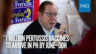 1 million pertussis vaccines to arrive in PH by June–DOH