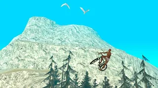 Climbing MOUNT CHILIAD with a BIKE in 1 MINUTE - GTA San Andreas