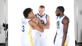 Warriors All-Access: Draftees' Jersey Photo Shoot