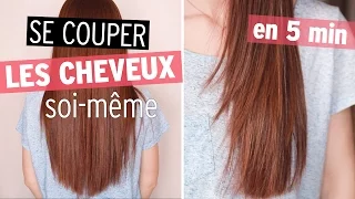 Tutoriel - DIY | SE COUPER LES CHEVEUX SOI-MÊME en 5 min (Coupe droite / Dégradé) | Ophélie