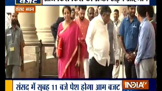 Budget 2019-20: Finance Minister Nirmala Sitharaman Reaches Parliament