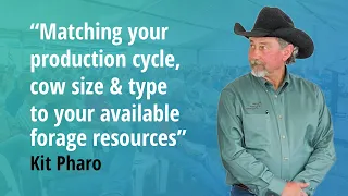 Kit Pharo - Matching your production cycle, cow size & type to your available forage resources