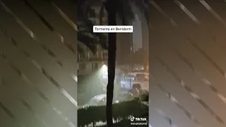 Benidorm, gran tormenta madrugada 18 Septiembre 2022 - Videos de TikTok