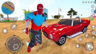 Vegas Flying Spider Ropehero Driving Sport Cars and Bikes Simulator - Android Gameplay.