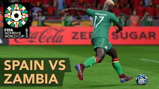 Spain vs Zambia – Women's World Cup Group C  |  FIFA 23 CPU vs CPU Sim