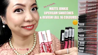 (All 16) SilkyGirl Matte Junkie Lip Cream Swatches & Review