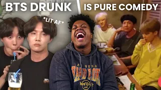 BTS DRUNK HAS ME CRYING BROO!😂😂 *Must Watch!!*