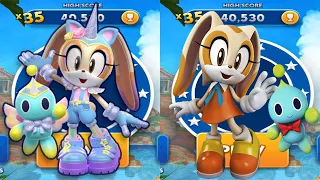 Sonic Dash - Unicorn Cream New Character Unlocked vs Original Cream - All Characters Unlocked Game