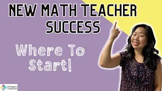 New Middle School Math Teacher - How To Have a Successful School Year