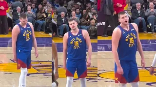 Nikola Jokic looked so BORED even though Djokovic was watching him-His facial expressions are SAVAGE