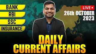 26th October 2023 Current Affairs Today | Daily Current Affairs | News Analysis Kapil Kathpal