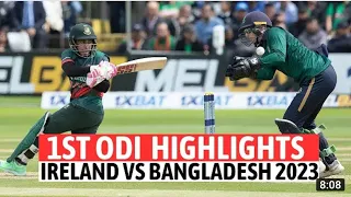 Bangladesh vs IRELAND 1st ODi Highlights 2023 | BAN vs IR