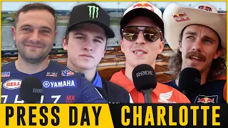 2023 Charlotte SMX | Press Day ft. Cooper Webb, Haiden Deegan, and Hunter Lawrence
