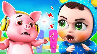 Five Little Piggy On The Railway Track | 5 Little Finger  | Nursery Rhymes For Kids Baby Songs