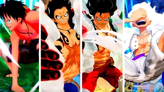 ALL GEARS FROM LUFFY GAMEPLAY ONE PIECE PIRATE WARRIORS 4