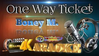 One Way Ticket - Boney M. - (ULTRA HD) KARAOKE 🎤🎶