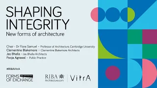 RIBA + VitrA Talk: Shaping integrity - new forms of architecture