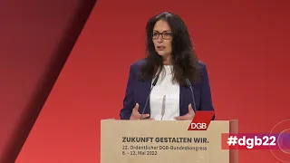 22. DGB Bundeskongress: Grundsatzreferat von Yasmin Fahimi