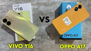 Vivo Y16 Vs Oppo A17 Full Comparison | Speed, Battery and Camera Test !