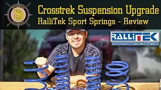 Subaru Crosstrek - RalliTEK Coil Spring Upgrade - Review and Full Install Tutorial