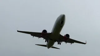 Boeing 737-8AS AlbaStar EC-MTV | Landing at LFMH Saint Etienne Airport with ATC