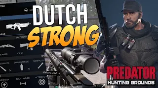 Predator Hunting Grounds DUTCH is STRONG! 175 HP BUILT TANK LIKE ARNOLD!! (Dutch Gameplay)