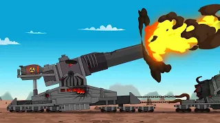 KV 44 ROBOT vs 1000 SKIBIDI TOILET!!! | Cartoon about tanks