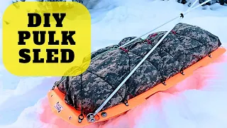 The Best DIY Pulk Sled - How To Haul Gear In The Snow - Full Tutorial Build