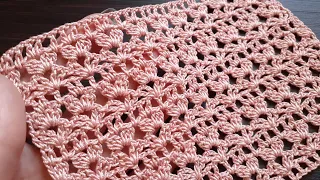 Простой универсальный УЗОР КРЮЧКОМ!!! легкое ВЯЗАНИЕ для новичков EASY Crochet for beginners
