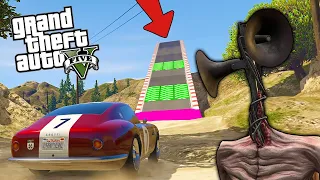 CARRO ANTIGO na PISTA de CORRIDA com RALLY no GTA 5 ! Siren Head