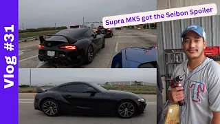 Supra MK5 gets a new Seibon Carbon fiber wing/Spoiler !