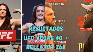 UFC BELLATOR AO VIVO - VADIM NEMKOV E COREY ANDERSON DÃO SHOW! RESULTADOS UFC VEGAS 40 BELLATOR 268