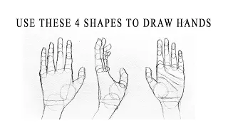 Draw a Hand Using These 4 Simple Shapes | EASY