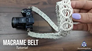 UNIVERSAL Macrame Belt Tutorial | Macrame Bag Strap