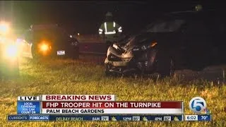 FHP Trooper hit on the Florida Turnpike during traffic stop