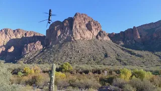 Coaxial UAV Desert Flight