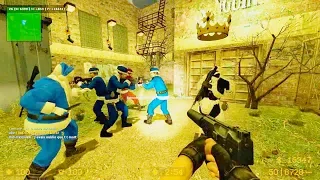 Counter Strike Source - Zombie Escape mod online gameplay on Saw Final map