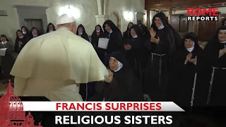 Pope Francis surprises religious sisters in Assisi with a visit