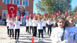 MUHTEŞEM 23 NISAN GÖSTERİSİ 4/A SINIFI KİRAC VATAN MARŞI YAZLA İLKOKULU