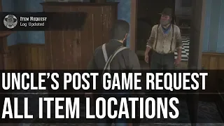 Uncle's Camp Item Request Locations (Post Game) - Red Dead Redemption 2