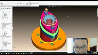 Instructions for drawing hydraulic valves for lifting machine with SolidWorks Software