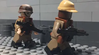 Lego MW2, "wolverines" defending burger town, Brickfilm short