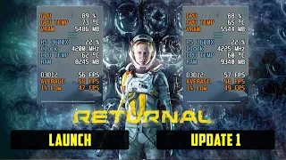 Returnal Update 1 vs Launch Version Performance Comparison